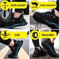 thumbnail image 6 of LAoutun Steel Toe Shoes for Men Lightweight Work Shoes Black Steel Toe Sneakers Safety Footwear, 6 of 6
