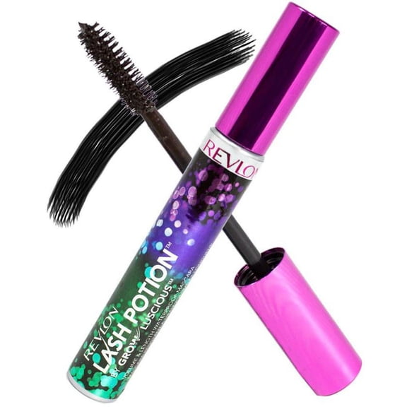 Revlon Lash Potion By Grow Luscious Waterproof Volume and Length Mascara, Blackest Black, 0.34 Ounce