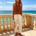 thumbnail image 5 of Tqcoqu Womens Summer Halter Crop Tank Tops Y2k Going Out Sleeveless Tee Shirts Beach Camisole,Brown Women's S-XXXL, 5 of 8