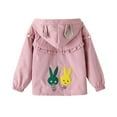 thumbnail image 4 of Spazoro Toddlers Girls Outwear Jackets, Winter Casual Warm Hooded Cute Coats for Girls Pink Size 80 3 Months, 4 of 5