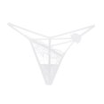 thumbnail image 3 of Jwputqe&nbsp;Thongs for Women,Thongs,Thong Panties,Breathable,Seamless,Solid,Low Waist,Polyester,Spandex ,White,Free Size, 3 of 4