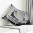 thumbnail image 4 of Throw Pillow Covers 24x24 Inch, Funny Giraffes Decorative Pillow Cases for Couch Sofa Bed, Cute Art Vintage Lovely Animals on Bathtub Cotton Linen Square Home Decor Pillowcases with Hidden Zipper, 4 of 7