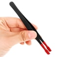 thumbnail image 3 of LOLIPPYY Tweezers with Rubber Tips 1Pack Flat Tip for Eyelash Users Home Use, 3 of 8
