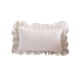 thumbnail image 2 of Fundas decorativas para cojines - 45x45cm y 50x30cm Juego de 2 - diseño blanco suave con volantes para sofá, salón y cama, 2 of 6