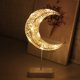 thumbnail image 5 of sweethay Lámpara LED de noche con forma de estrella y luna, marco blanco, blanca cálida, lámpara de noche creativa con estrella, soporte para Kits de decoración para fiestas No.01 NO1 sweethay HA007017-01, 5 of 8