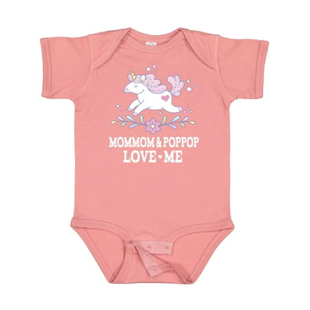 

Inktastic MomMom and PopPop Love Me Unicorn Gift Baby Girl Bodysuit