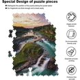 thumbnail image 6 of 500 Piece Mountains Waterfall Water Flow Creek Stream Landscape Jigsaw Wooden Puzzles for Adults Family Wall Decoration for Bedroom Living Room Kitchen Bathroom Wooden Wall Art, 6 of 8