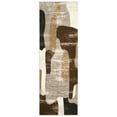 thumbnail image 3 of GlowSol 2'x6' Hallway Runner Rugs Modern Abstract Print Runner Rug Non-Slip Bedroom Soft Runner Rug for Kitchen Laundry Room, Brown, 3 of 6