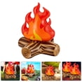 thumbnail image 2 of 3 piezas de fogatas inflables artificiales para decoración de fiestas, accesorios de camping, 2 of 8