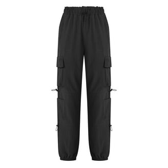 JWZUY Parachute Pants for Womens Wide Leg Cargo Pants Y2k JWZUY Parachute Pants for Womens Wide Leg Cargo Pants Y2k