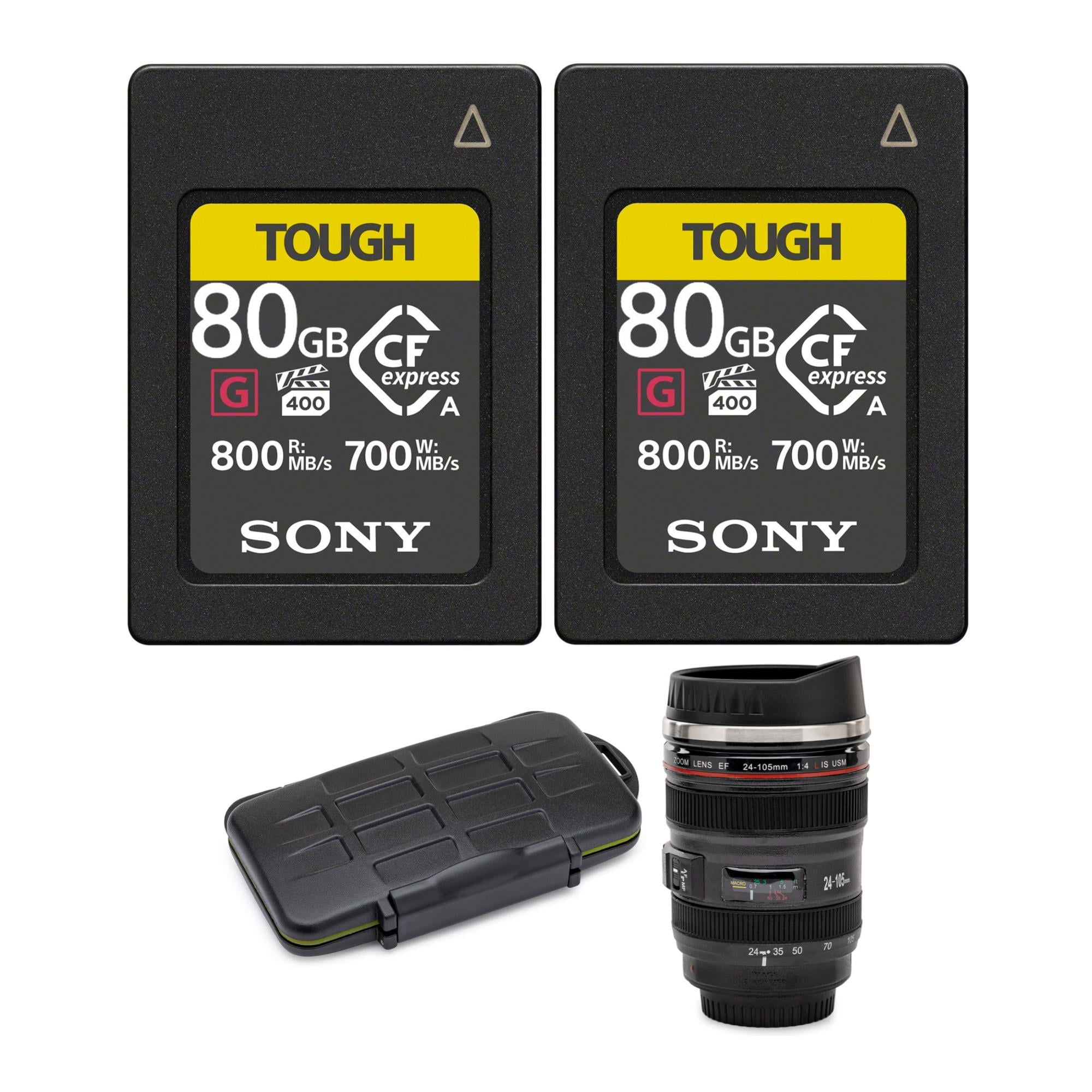 Sony CFexpress Type A 80GB Memory Card with Card Reader and