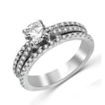 thumbnail image 2 of Tantalizing Engagement ring 1.00 Carat Round Cut Diamond on White Gold, 2 of 3