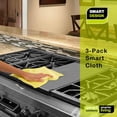 thumbnail image 7 of Smart Design Smart Cloth with Odorless Rayon Fibers - Non-Scratch and Ultra Absorbent - Dual Soft Sides - Cleaning, Dishes, Stains - Kitchen 11 x 8.5 Inch - Yellow, 7 of 7