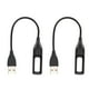 thumbnail image 4 of Cable de Cargador USB de Repuesto Negro 2 Piezas ANGGREK Compatible con Flex Band Wireless Activity Smartwatch, 4 of 8