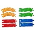 thumbnail image 4 of Accesorio de vía de tren desmontado coordinación bricolaje flexible curva y recta 8 piezas de vías de tren, 4 of 9