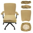 thumbnail image 1 of Office Chair Covers, 38-48cm Stretchable Computer Chair Slipcover, Light Brown, 1 of 7