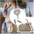 thumbnail image 5 of Unique Bargains 1 Pc Scarf Headband Stripes Neck Scarf for Women White, 5 of 5