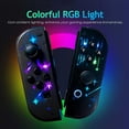 thumbnail image 2 of Wireless Controller for Nintendo Switch with Wrist Strap,Left and Right RGB Joypad Controllers Compatible with Switch/OLED/Lite,Support Dual Vibration/6-Axis Gyro/Motion Control/Wake-up(Bat), 2 of 6