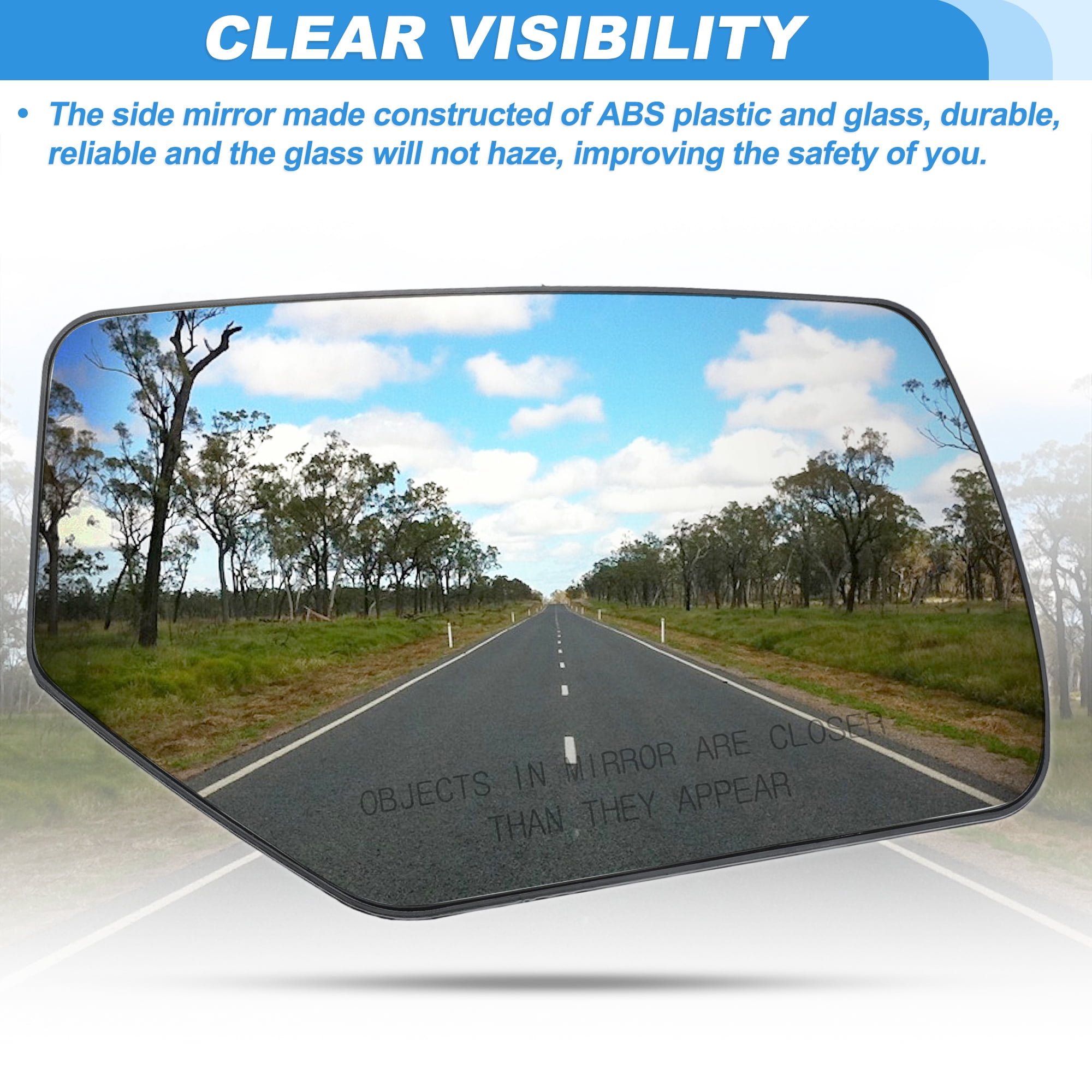 Unique Bargains Heated Mirror Glass for GMC Right Side