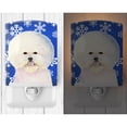 thumbnail image 2 of Bichon Frise Winter Snowflakes Holiday Ceramic Night Light, 2 of 2
