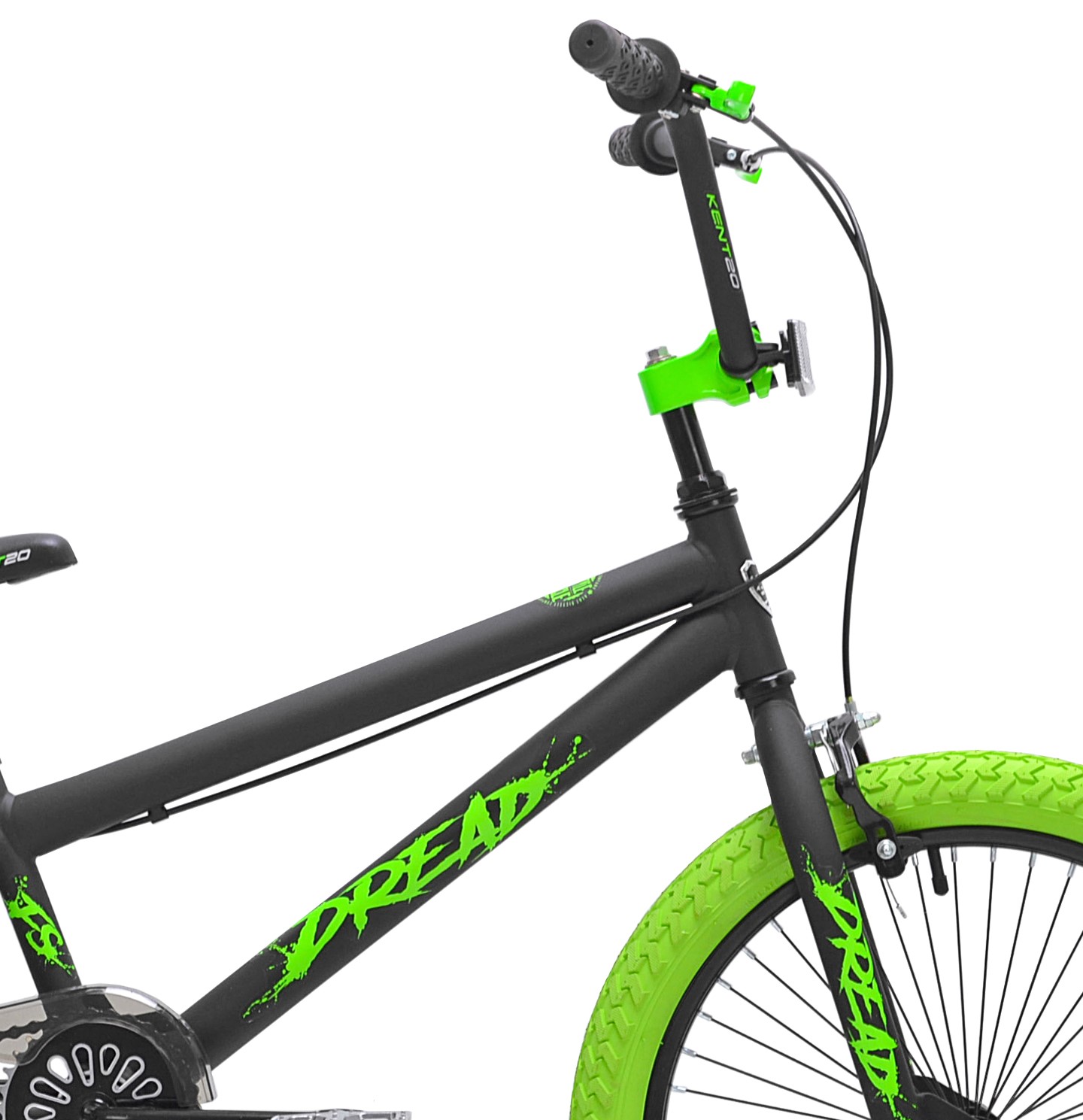 Kent Dread 20 Inch BMX Bike for Kids, Green/Black photo 2