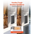 thumbnail image 4 of Puerta para mascotas VEVOR, extragrande, con tres solapas magnéticas y marco de metal, puerta para perros resistente e impermeable para puertas interiores y exteriores, fácil de instalar, 4 of 9