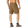 thumbnail image 3 of Domzle Men's Golf Shorts Stretch Dress Quick Dry Casual Flat Front Elastic Waist Shorts for Men with Pockets Brown XL, 3 of 3