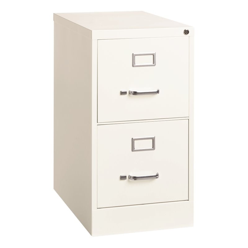 Hirsh 25 In Deep 2 Drawer Letter Size Vertical File Cabinet White Letter Size Vertical File Cabinet