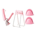 thumbnail image 2 of Pinzas para platos calientes de cocina Macarena pinza de cocina de silicona rosa, 2 of 8