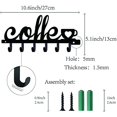 thumbnail image 2 of CHOK Hook Hanger Wall Key Holder Metal Decorative Mounted Coat Hanger with Key Shape Design Organizer Rack with 6 Hooks for Wall Bathroom Kitchen Entryway, 2 of 9