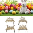 thumbnail image 2 of SDFGTstore DIY Wooden Easter Egg Holder Bunny Chicken Pattern Rack Display Stand Decoration, 2 of 10