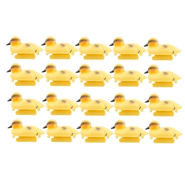 Paquete de señuelo de flotante de 20 piezas, decoración de jardín de señuelo de de de plástico DYNWAVEMX Señuelo flotante de patitos lindos