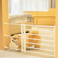 thumbnail image 6 of Portable Retractable Pet Dog Gate Door Fence Stair Gate Barrier, Adjustable for Patio Cat House Height 42cm, 6 of 8