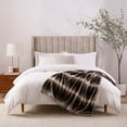 thumbnail image 3 of Aston & Arden Cozy Faux Fur Throw Blanket, Modern, Brown Color Gradient, 50 x 70 Inches, 3 of 4