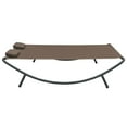 thumbnail image 3 of vidaXL Outdoor Chaise Lounge Patio Lounge Bed Sun Lounger with Pillows Fabric, 3 of 6