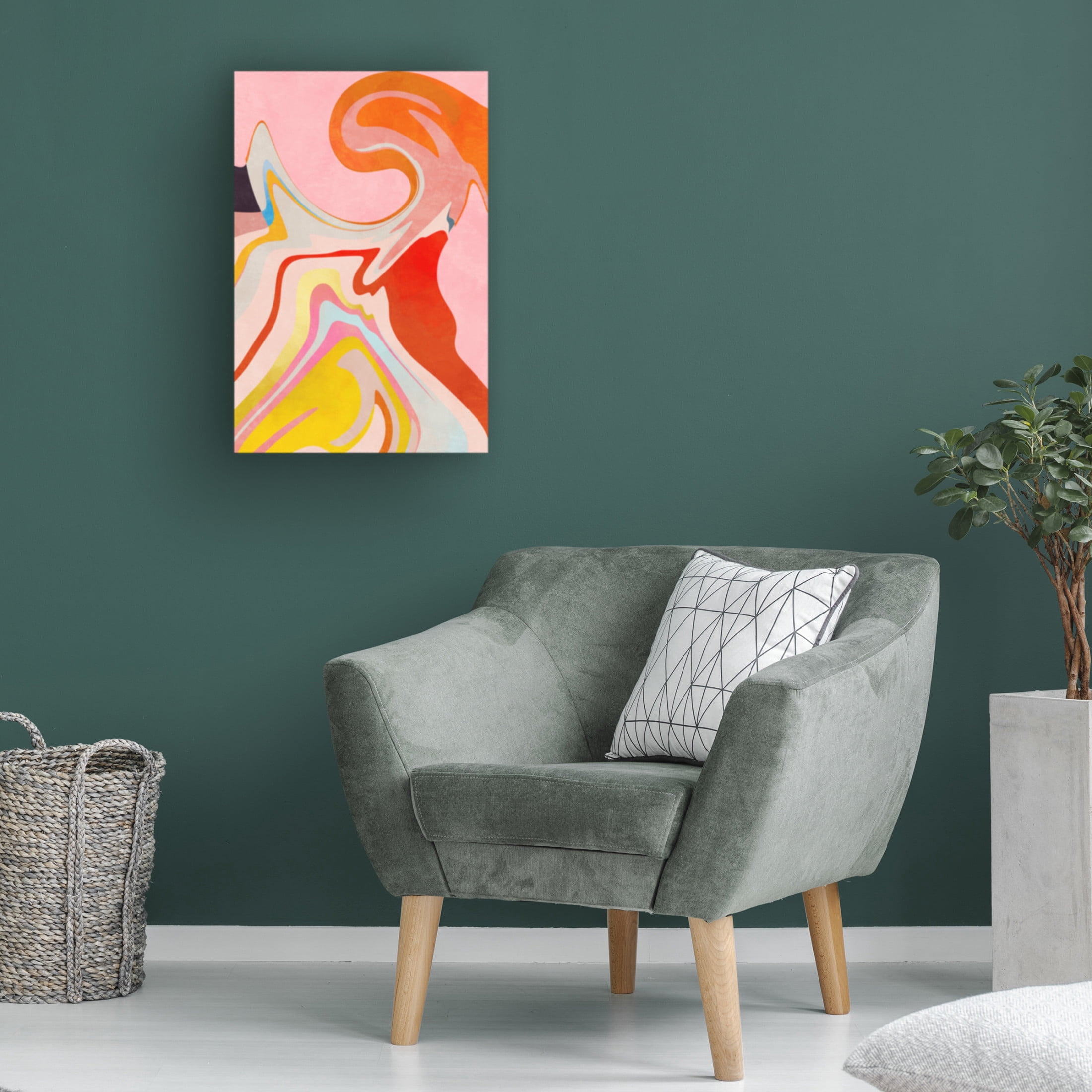 Trademark Fine Art Ana Rut Bre Organic Bauhaus Waved 2 Canvas Wall Art