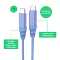 thumbnail image 2 of onn 6ft USB-C to USB-C Charging Cable, Fast Charging, USB-IF Certified, Compatible with iPhone 16 & 15 Series, iPad Pro, Samsung Galaxy, Note, Pixel, & More - Blue, 2 of 6