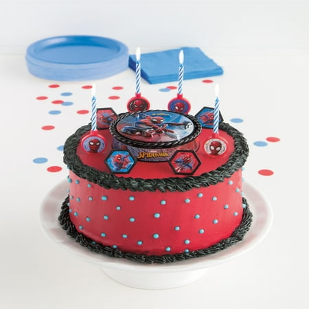 Spiderman Cake Decoration Kit 17pc Walmart Com