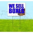 thumbnail image 1 of We Sell Boxes (18" x 24") Yard Sign, Includes Metal Step Stake, 1 of 6