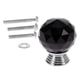 thumbnail image 1 of 1pc Diamond Manden Crystal Glass Ball Knob 30mm Clear Blanco Blanco Muebles Negro Partes Hardware Cocina Cajón Tornillos Tornillos, 1 of 6