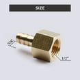 thumbnail image 6 of U.S. Solid 3/8 in Barb x 1/2 in FNPT Brass Hose Barbed Fitting with 3 Clamps Pack of 3, 6 of 6
