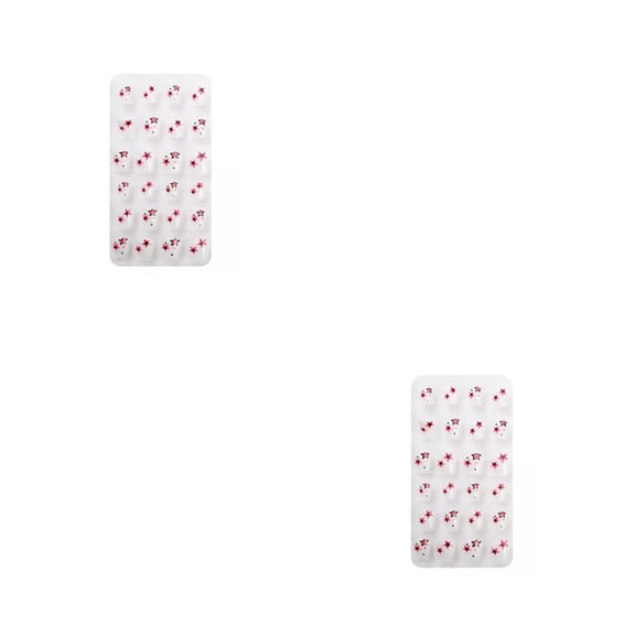 Vogacara 1 Juego de tiras de uñas de calle de colores, estilo de dibujos animados, adorables uñas postizas, herramienta de belleza para PNT-16-01 2piezas