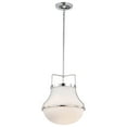 thumbnail image 4 of Nuvo Lighting Valdora 1 Light Pendant - 14 Inches - Polished Nickel - White Opal Glass - Polished Nickel, 4 of 17