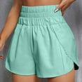 thumbnail image 2 of vigerkar Women's Athletic Shorts High Waisted Running Shorts Pocket Sporty Short Gym Elastic Workout Quick Dry Shorts Mint Green, M, 2 of 6