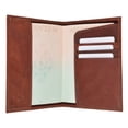 thumbnail image 5 of menswallet Genuine Leather Passport Credit Card Holder Wallet for Traveling 601 CF USA BLIND (C) Tan, 5 of 18