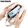 thumbnail image 5 of Unique Bargains Floral Makeup Bag Zipper Flower Cosmetic Pouch Beige, 5 of 7