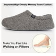 thumbnail image 4 of HomeTop Women's Fuzzy Curly Fur Memory Foam Loafer Slippers with Polar Fleece Lining, 4 of 6