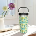 thumbnail image 3 of Gobelet Ananas 20oz avec Paille Rabattable et Poignée Supérieure, Tasse en Acier Inoxydable Isolée Parfaite pour Femmes, Tasse de Voyage Tropicale, 3 of 6