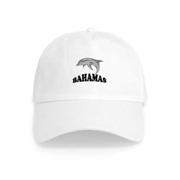 CafePress - Bahamas Dolphin Souvenir Cap - Adjustable 100% Brushed Unisex Casual Cotton Baseball Cap, Beige, 1