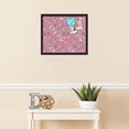 thumbnail image 3 of PinPix 20x17 Custom Cork Bulletin Board Vintage Japanese Floral Watermelon Poster Board Has a Fabric Style Canvas Finish, Framed in Vintage Japanese Floral Watermelon, by ArtToFrames (PinPix-1548), 3 of 5
